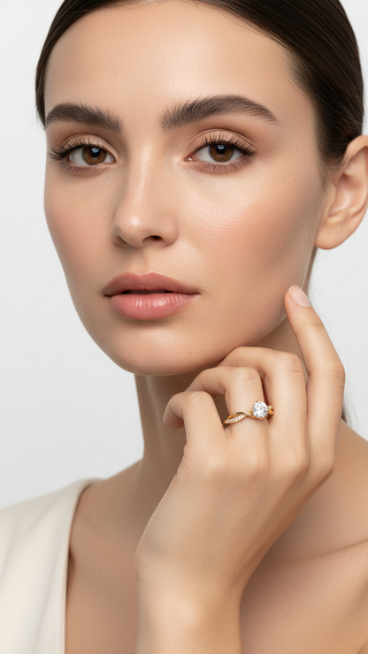 Snurrande Briljansring