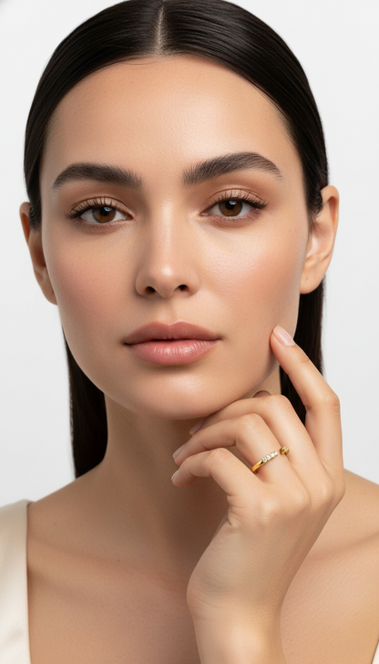 Förfinad Glittrande Ring