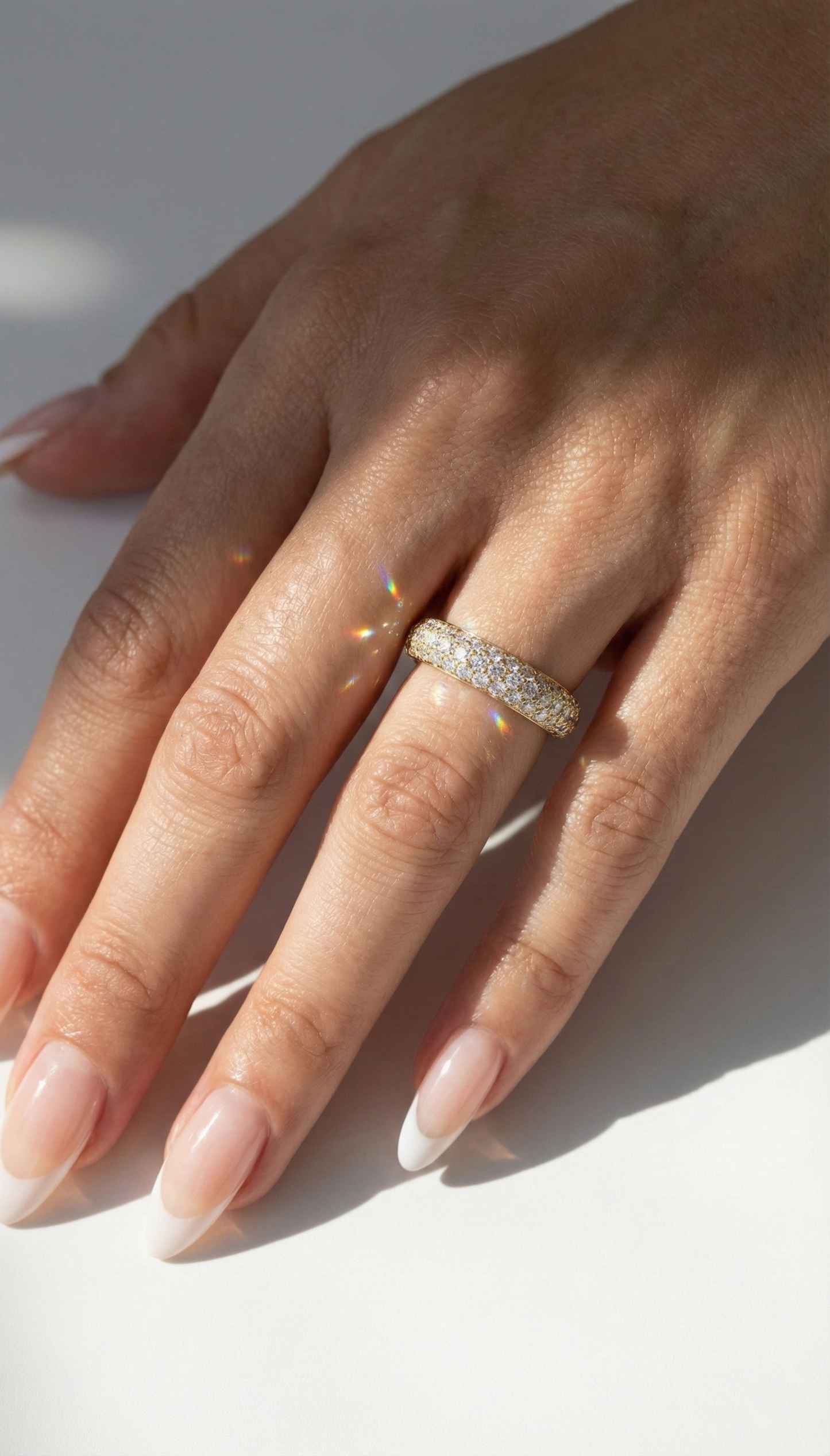 ダイヤモンドのささやきリング