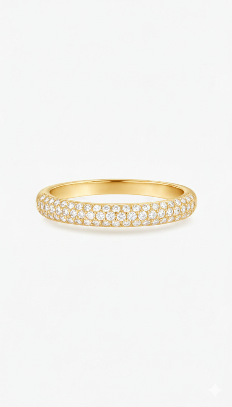 ダイヤモンドのささやきリング