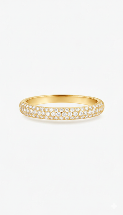 ダイヤモンドのささやきリング