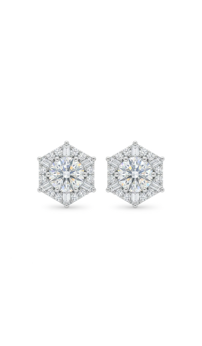 Space Snowflake Earrings