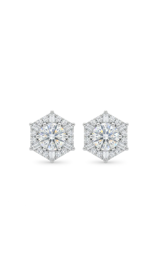 Space Snowflake Earrings