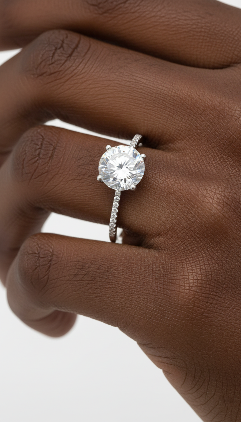 Anillo de diamantes de la realeza