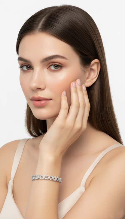 Noir Heartline Bracelet