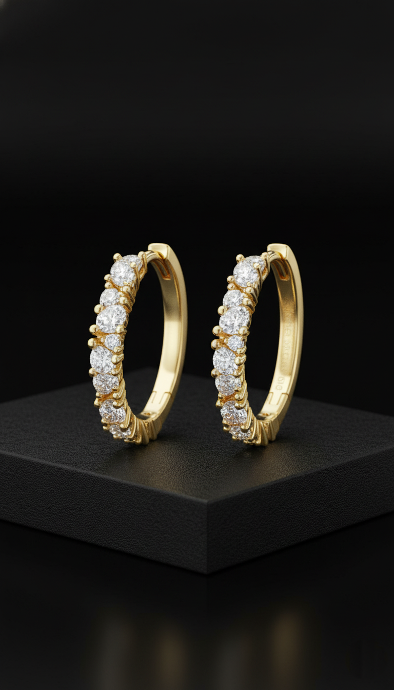 Majestätisk Lycka Örhängen