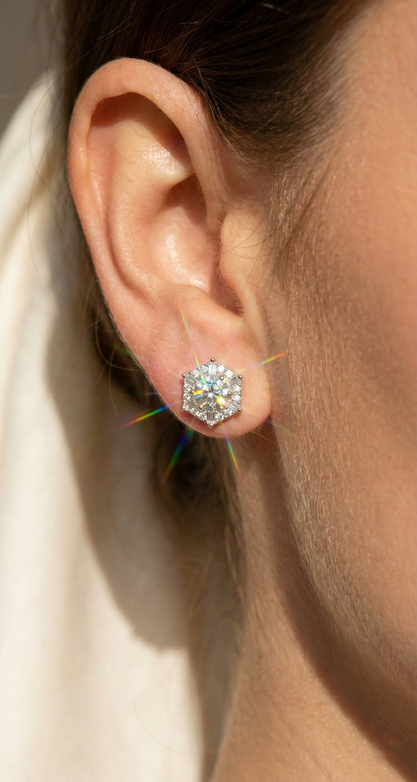 Space Snowflake Earrings