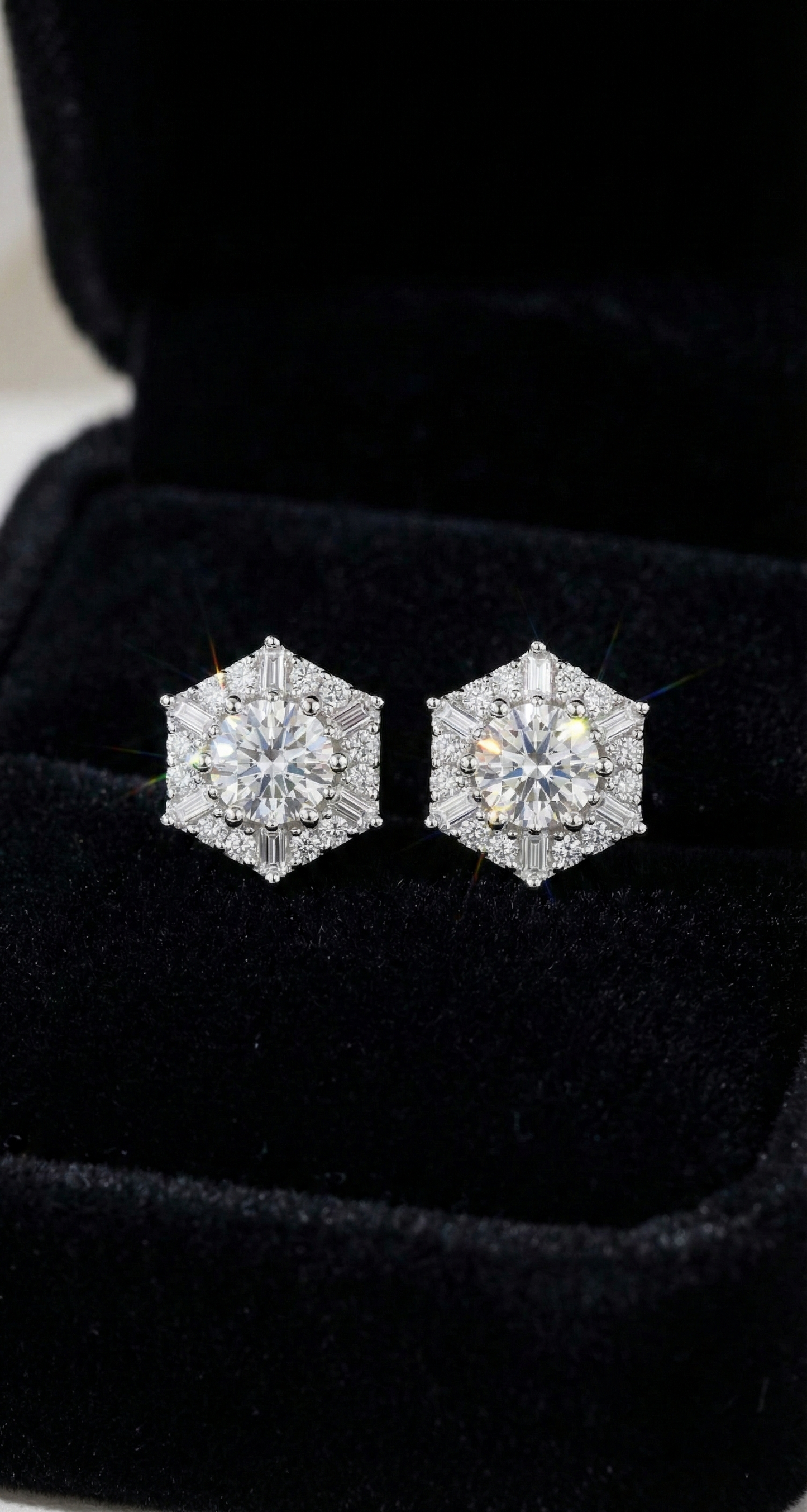 Space Snowflake Earrings