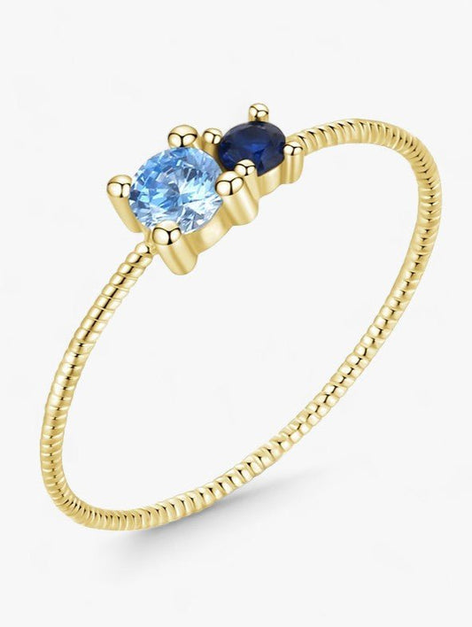 Azure Duo Ring - Diamoray