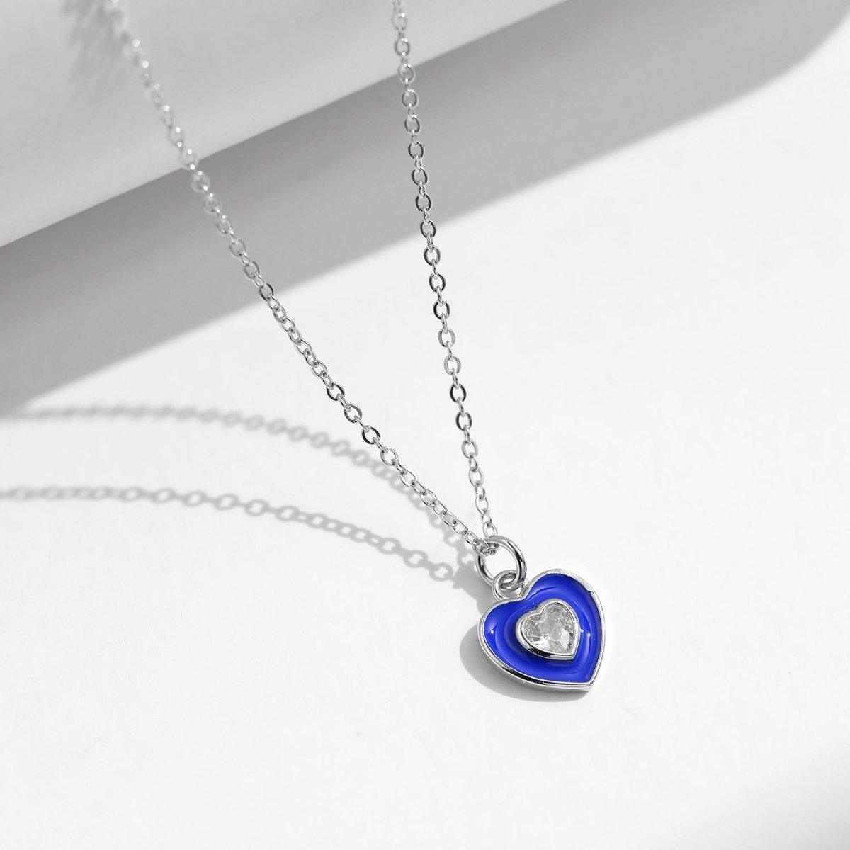 Azure Love Necklace - Diamoray