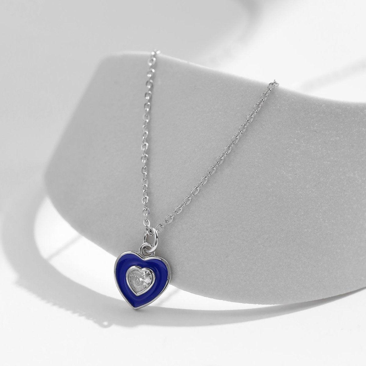 Azure Love Necklace - Diamoray