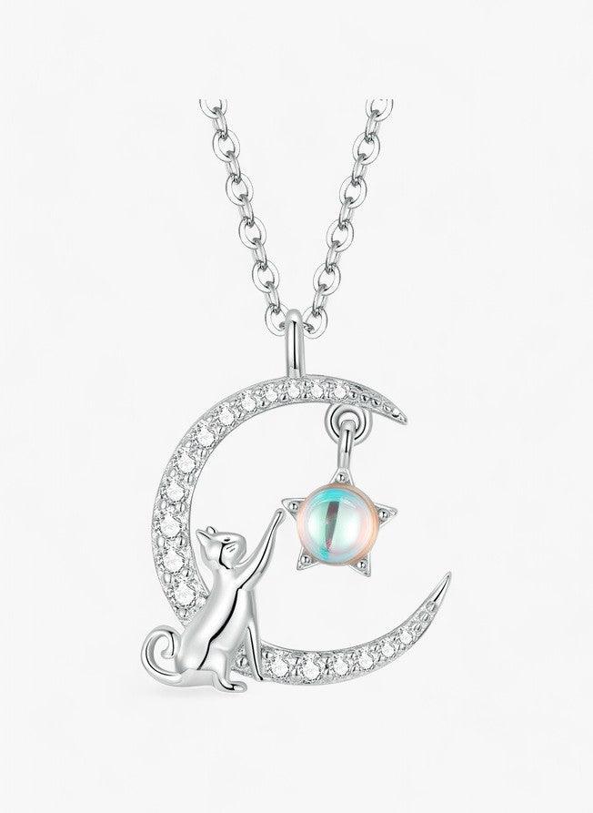 Celestial Cat Necklace - Diamoray