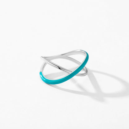 Cerulean Whirl Ring - Diamoray