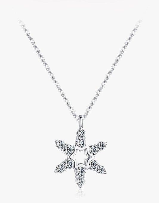 Crystal Snowflake Necklace - Diamoray