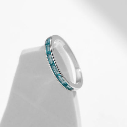 Cyan Cascade Ring - Diamoray