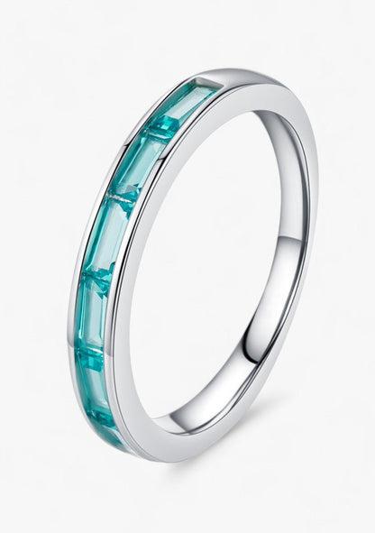 Cyan Cascade Ring - Diamoray