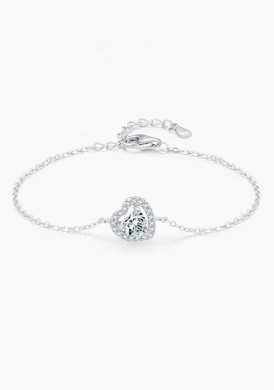 Diamond Heart Symphony Bracelet - Diamoray