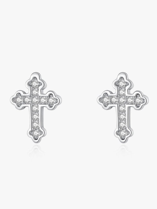 Divine Cross Earrings - Diamoray