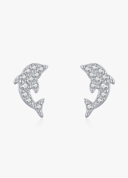 Dolphin Dance Earrings - Diamoray