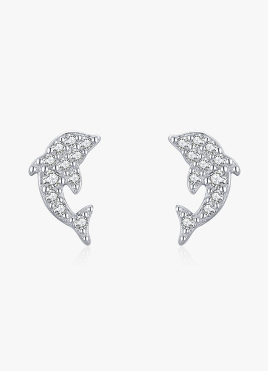 Dolphin Dance Earrings - Diamoray