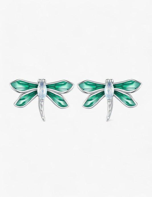 Dragonfly Dance Earrings - Diamoray