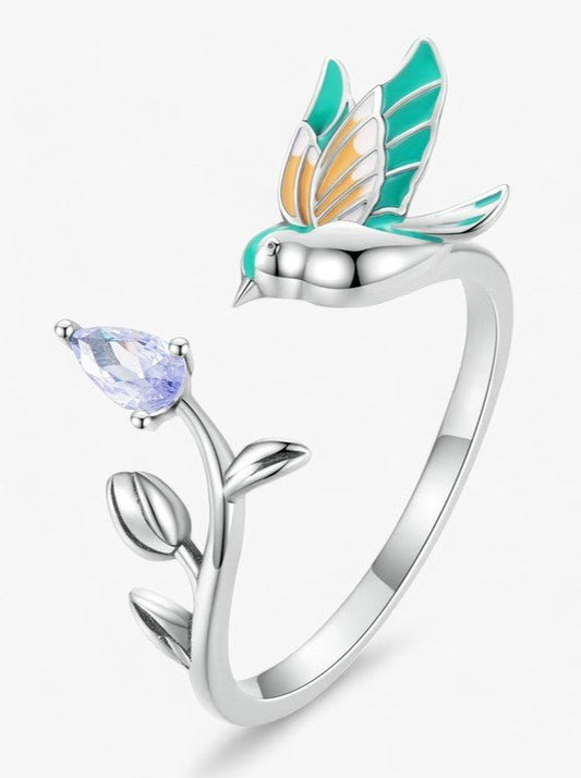 Feathered Bloom Ring - Diamoray