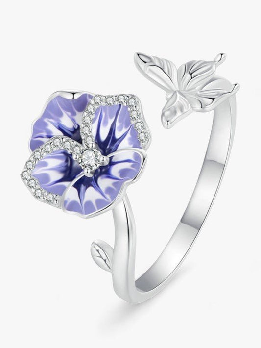 Fluttering Pansy Ring - Diamoray