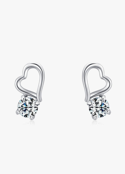 Gleaming Heartbeat Earrings - Diamoray