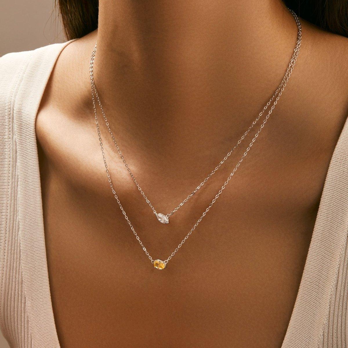 Golden Glow Necklace - Diamoray