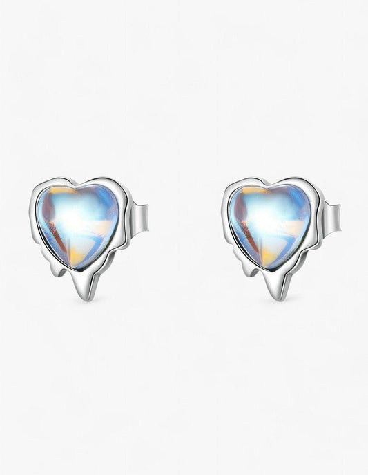 Molten Heart Earrings - Diamoray