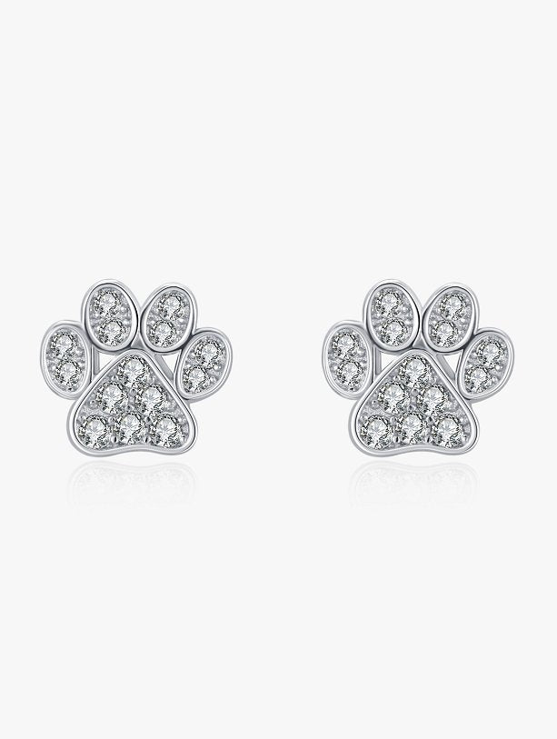 Precious Paw Prints Earrings - Diamoray