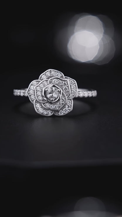 Diamond Blossom Ring