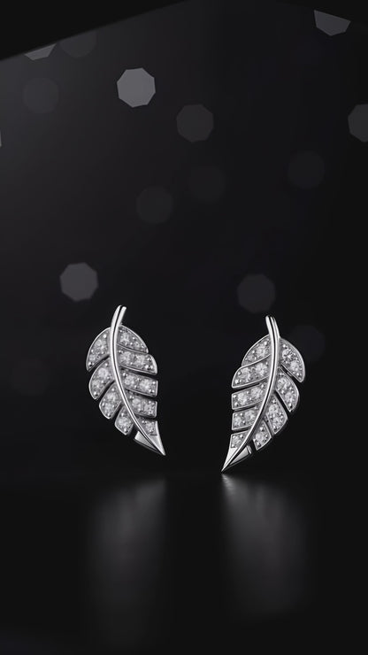 Pendientes de plumas etéreas