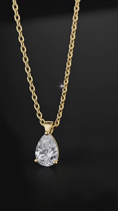 Månbelyst Tårdropphalsband