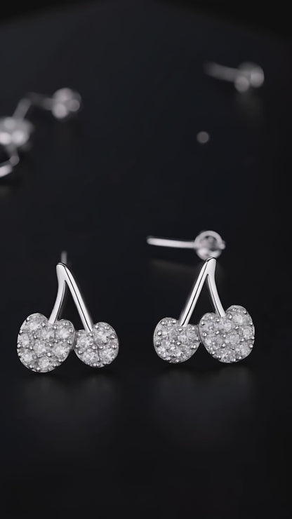Pendientes de cereza dulce 