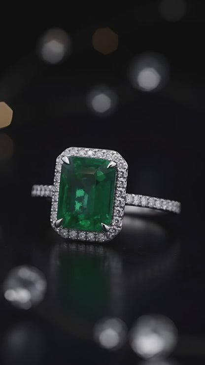 Anillo Majestuoso Esmeralda