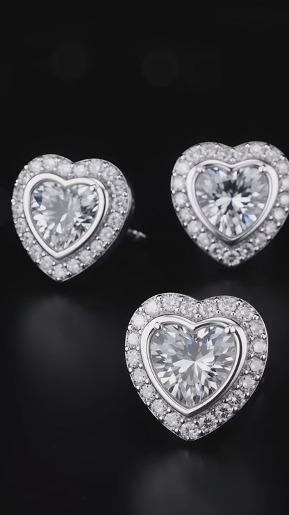 Pendientes de amor luminiscentes