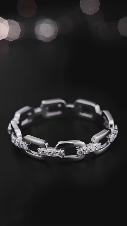 Stainless Sparkle Ring