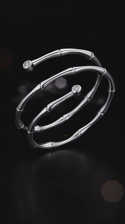 Moonlit Swirl Ring