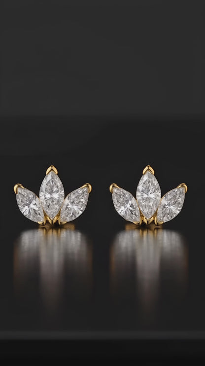 Intrikata Glimmerörhängen