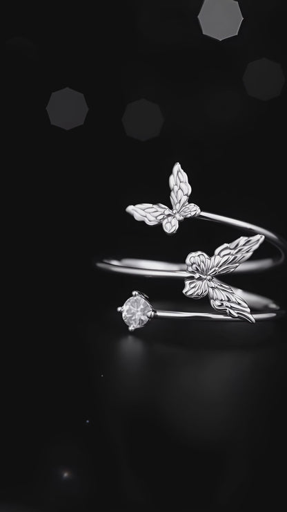 Fluttering Swirl Ring