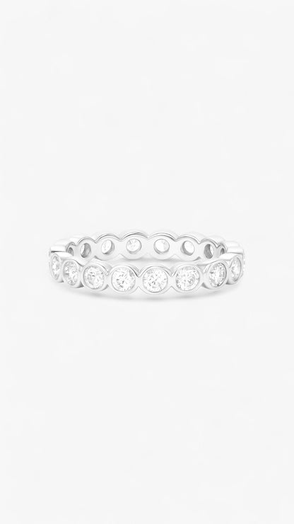 Anillo de halo de piedra lunar