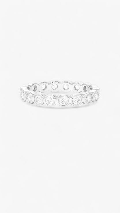 Anillo de halo de piedra lunar