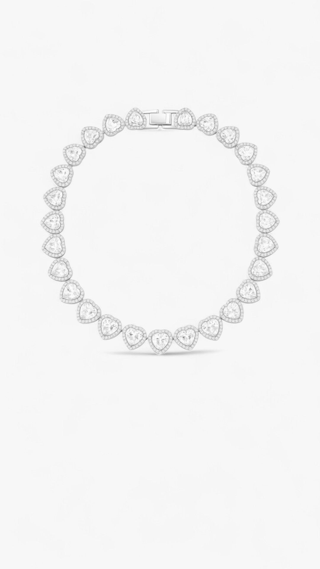 Crystal Hearts Necklace