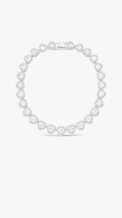 Crystal Hearts Necklace