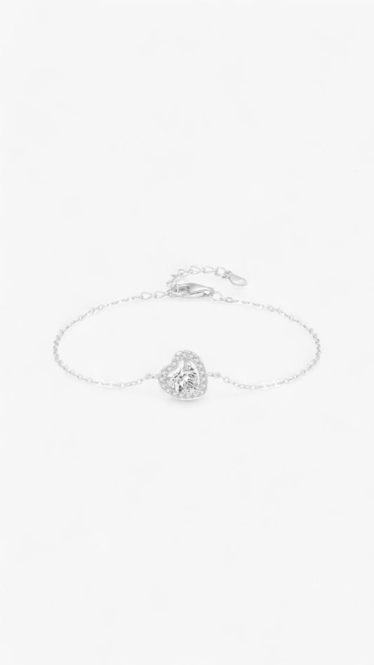 Diamond Heart Symphony Bracelet
