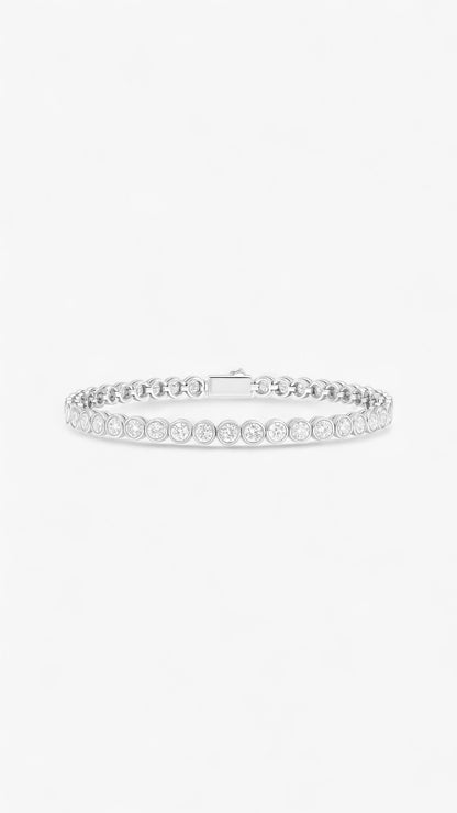 Pulsera de piedra lunar con órbita