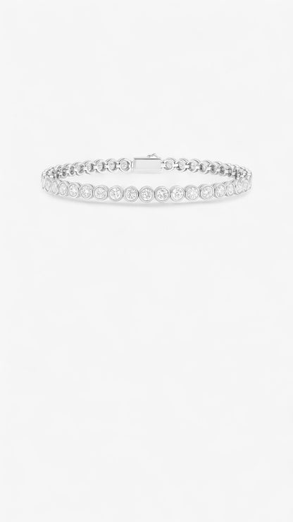 Pulsera de piedra lunar con órbita