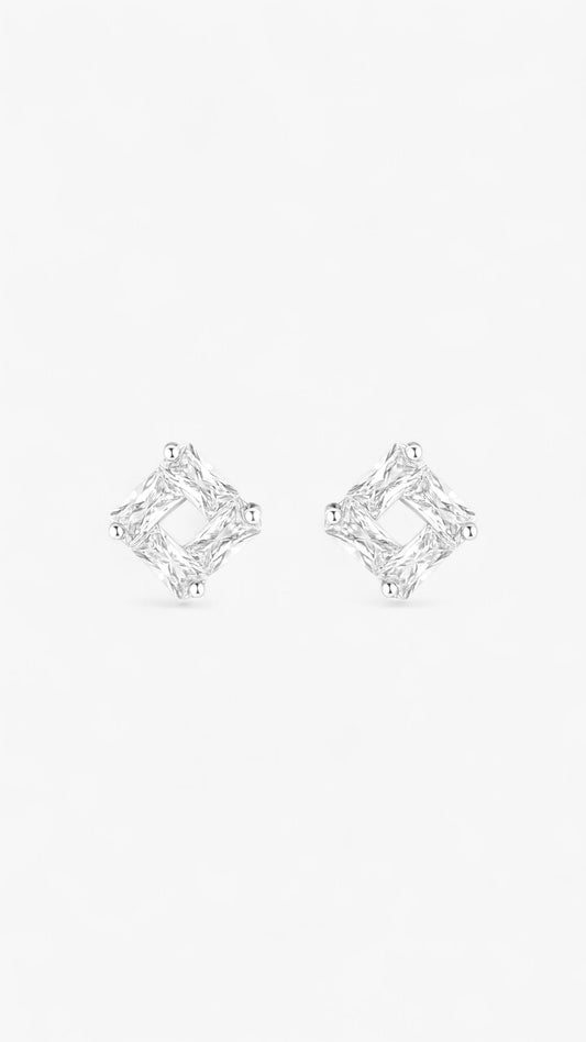 Pendientes de gala de diamantes