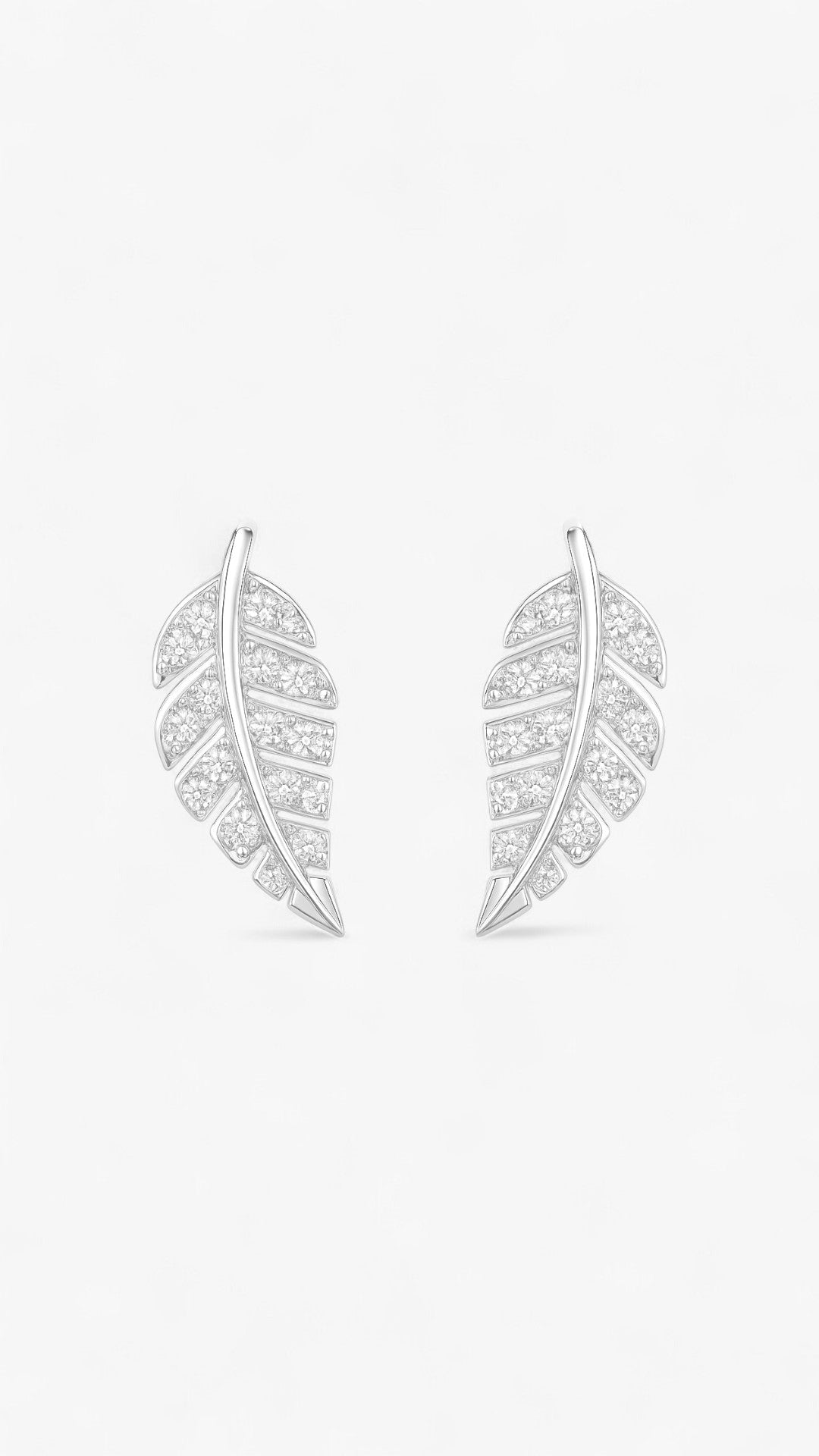 Pendientes de plumas etéreas